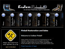 Tablet Screenshot of endlesspinball.com